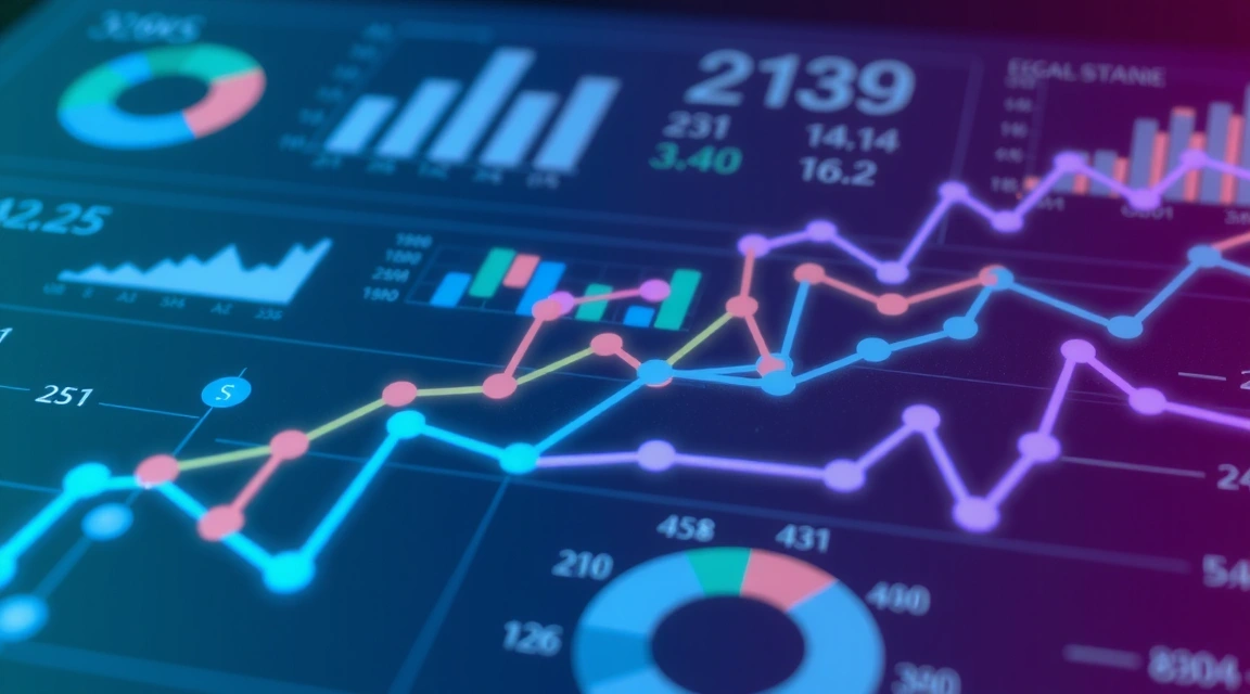 Abstraktní vizualizace datové analýzy a marketingových metrik