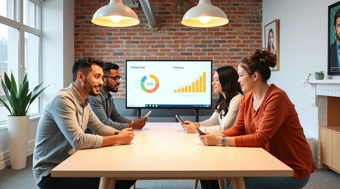 Tým promocloud spolupracuje na marketingové strategii