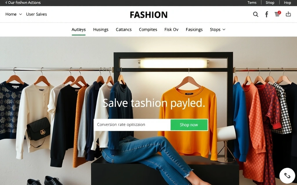 Optimalizace konverzního poměru pro módní e-shop